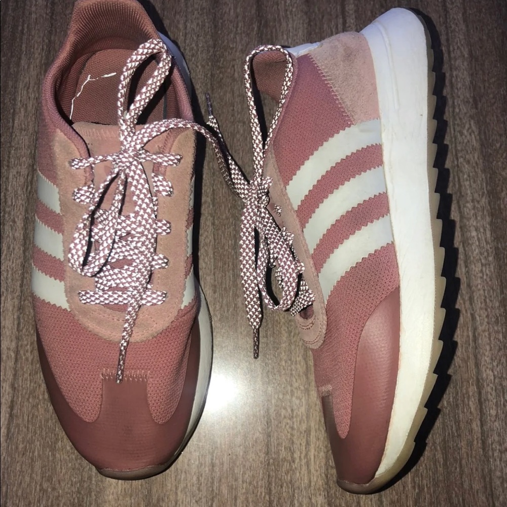 Pink adidas sneakers